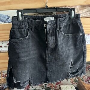 Forever 21 Distressed Denim Skirt size medium